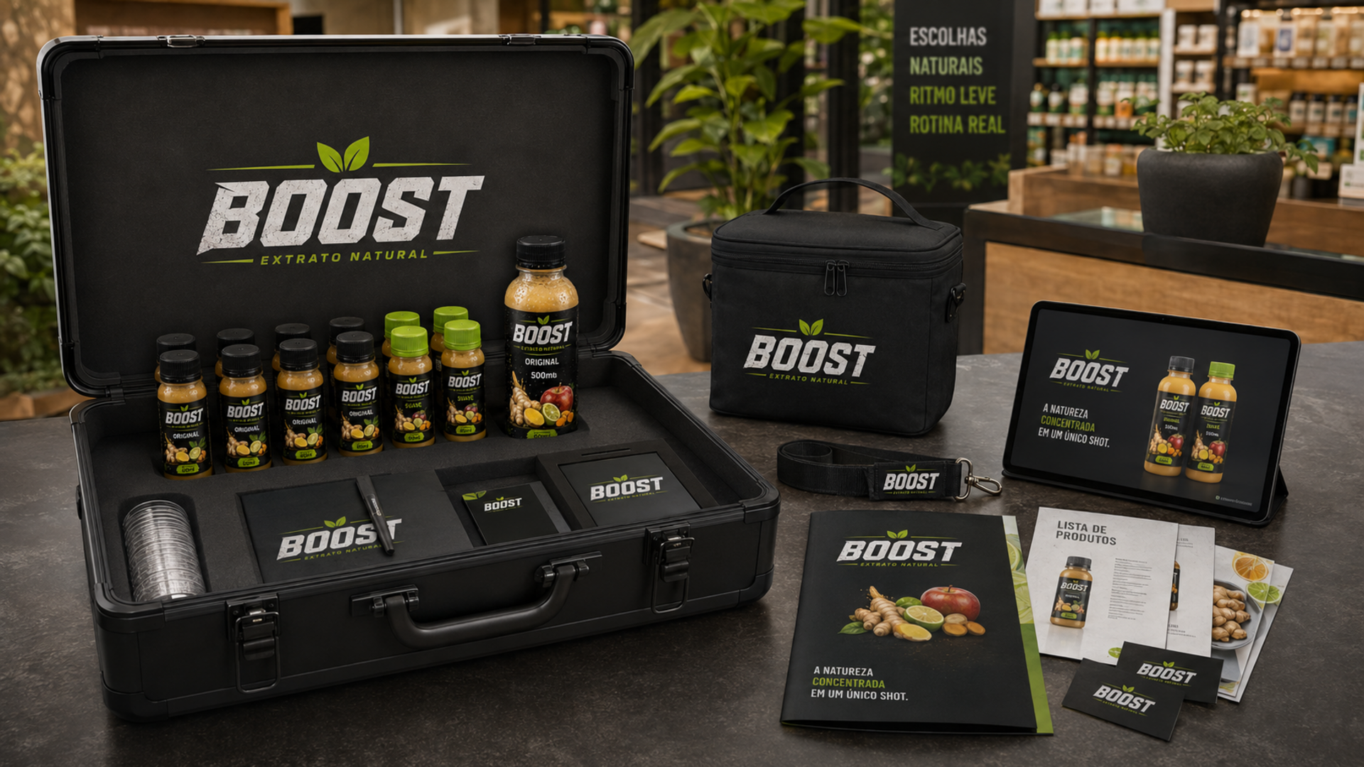 Kit comercial do vendedor Boost